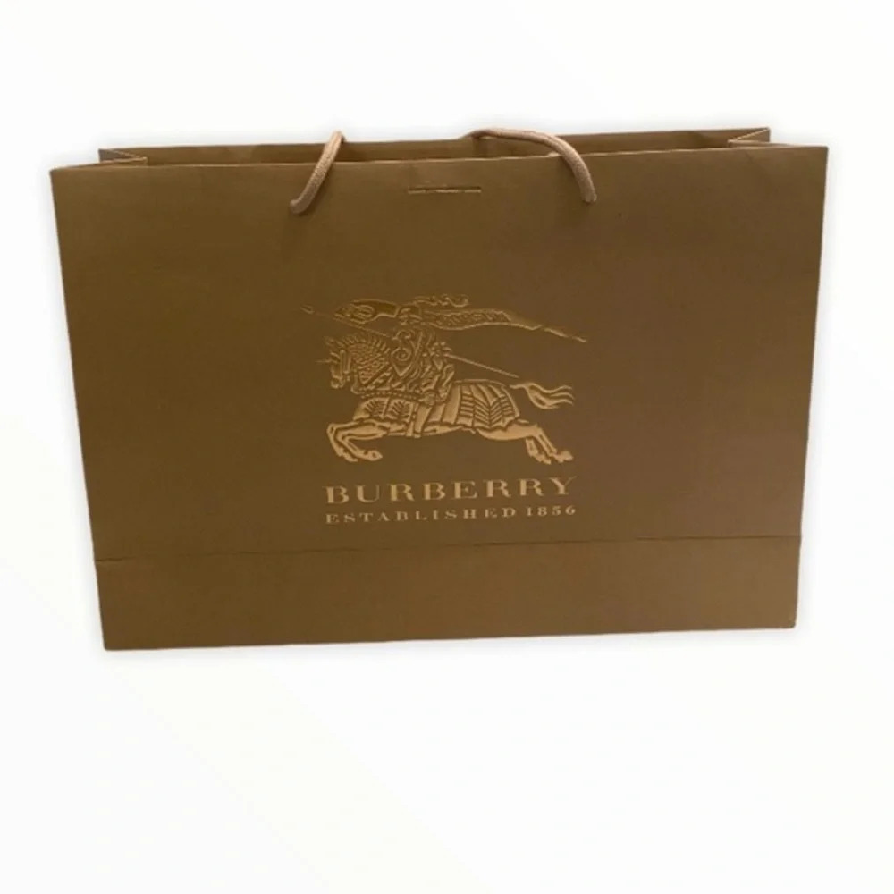 Burberry paper shopping gift bag only empty